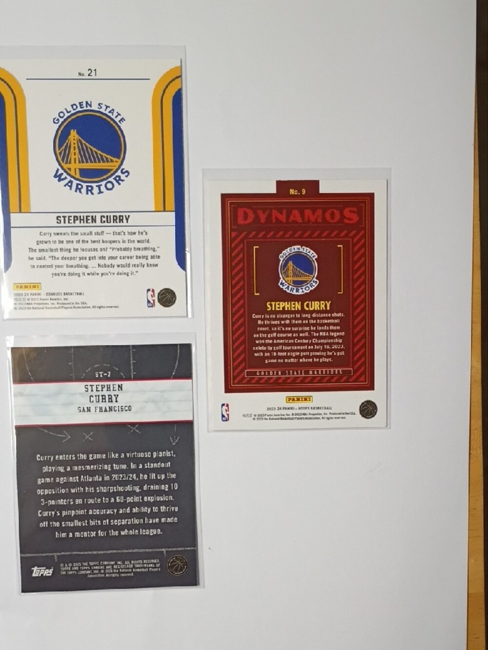 Stephen Curry Trading Card - Blue/Yellow - Picture 2 of 2